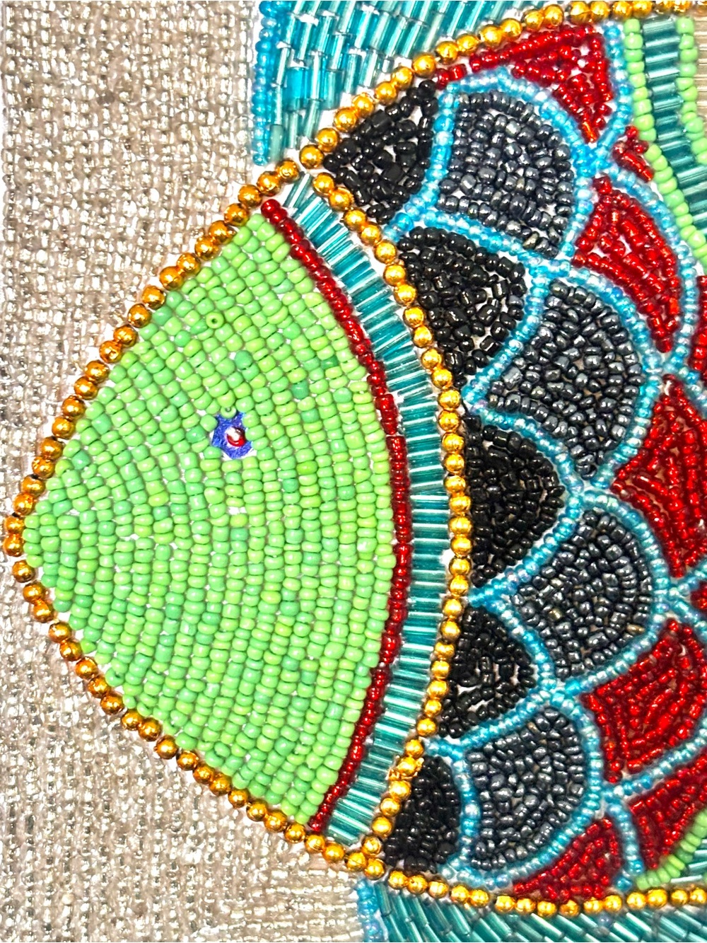 VINTAGE SUDHA of India Beaded
Fish Crossbody Shoulder Bag/Purse - Picture 4 of 10